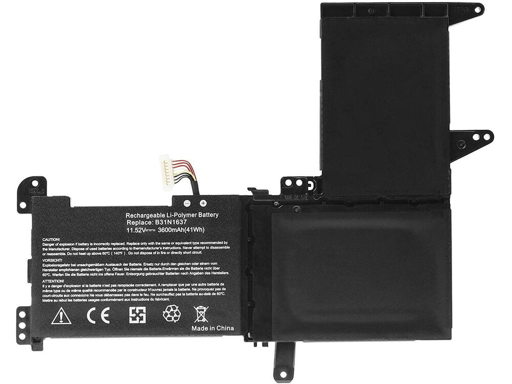 Asus K510U, K510UA, K510UN, K510UQ, K510UR Batarya ile Uyumlu Pil B31N1637