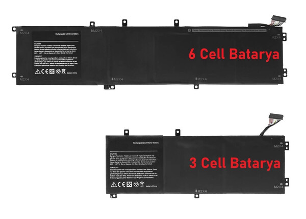 Dell XPS 15 7590 Versiyon P56F, P56F003 Batarya ile Uyumlu Pil3 CELL - Thumbnail