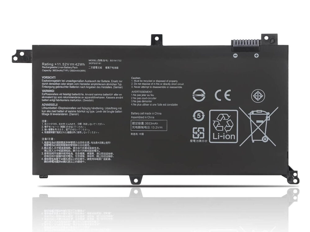 Asus X571G Batarya ile Uyumlu Pil , Rasl-169