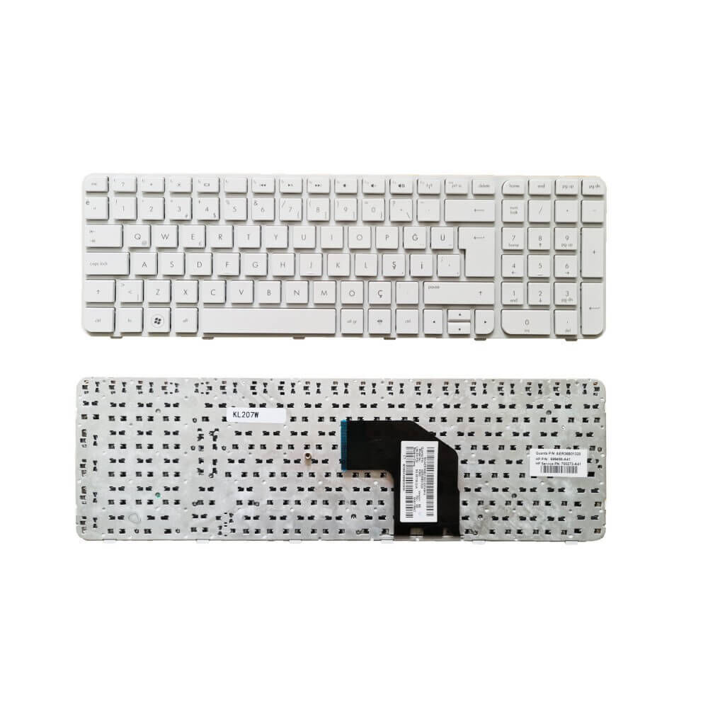 HP g6-2250st, g6-2263st, g6-2277et, g6-2302et Klavye ile Uyumlu Beyaz