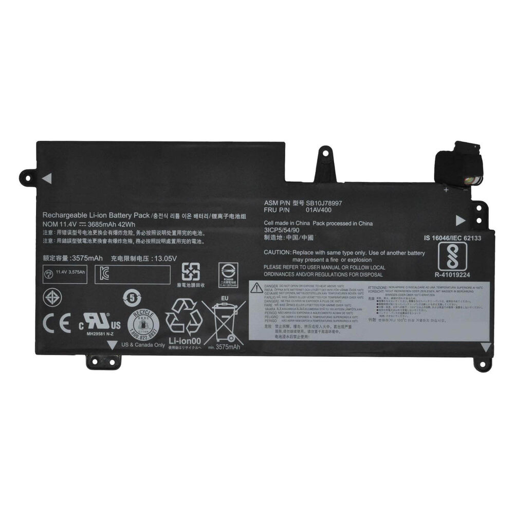 ASM SB10J78997 FRU 01AV400 Lenovo ile Uyumlu ThinkPad Batarya Pil