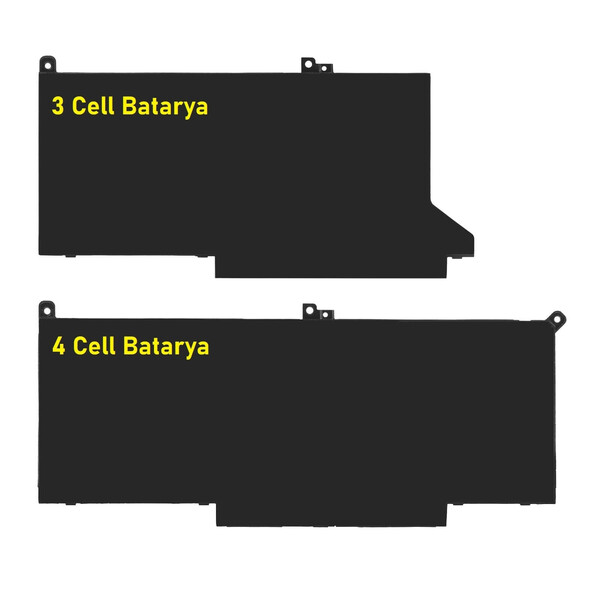 Dell Latitude 7390 2-in-1 3 Cell Batarya ile Uyumlu Pil- 4 Cell Versiyon-2 - Thumbnail