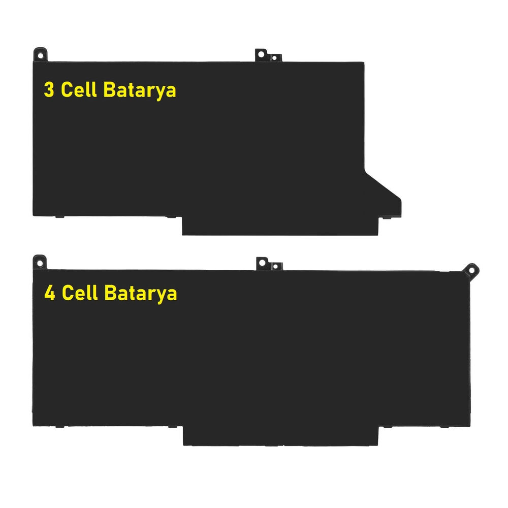 Dell Latitude 7390 2-in-1 3 Cell Batarya ile Uyumlu Pil- 4 Cell Versiyon-2
