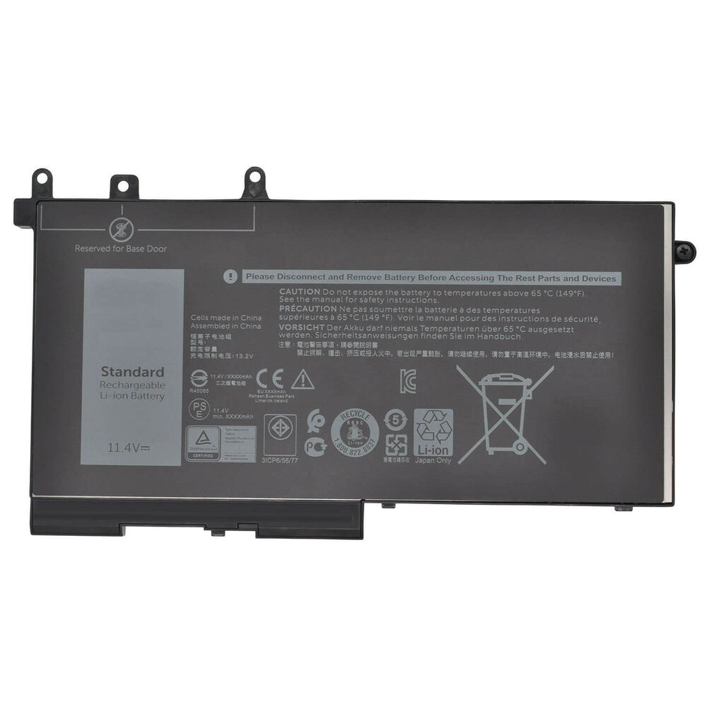 Dell ile Uyumlu Latitude 5580 Versiyon P60F, P60F001 Laptop Batarya Pil 3 CELL Versiyon-2