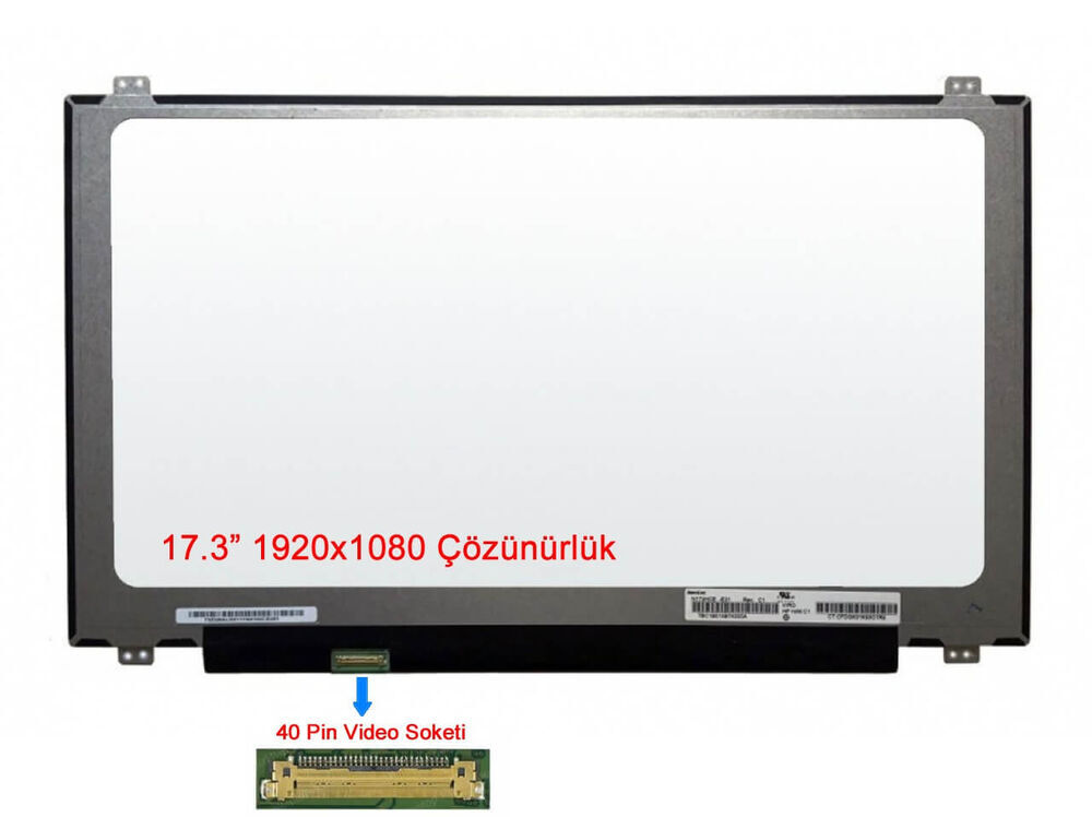 HP 17-CB0005nt AX200NGW TPN-C144 uyumlu Slim Led Ekran