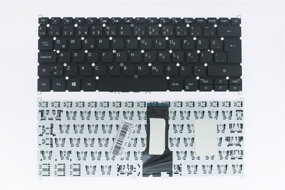 Acer ile Uyumlu Aspire 5 A514-52 uyumlu Laptop Klavye Siyah