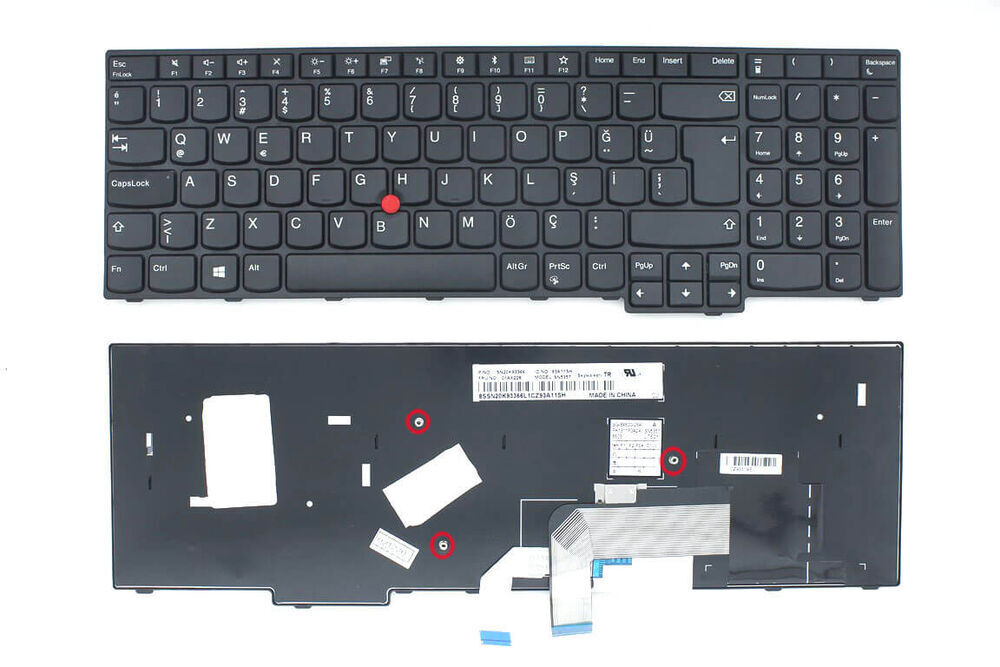 Lenovo ile Uyumlu ThinkPad E555 Uyumlu Laptop Klavye