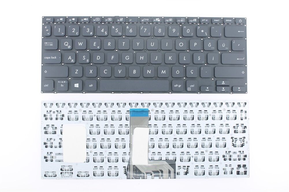 Asus ile Uyumlu D409DA Uyumlu Laptop Klavye Siyah