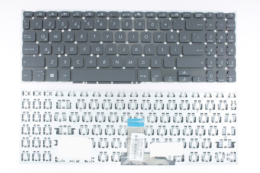 Asus ile Uyumlu X509JB-EJ026 Uyumlu Laptop Klavye Siyah