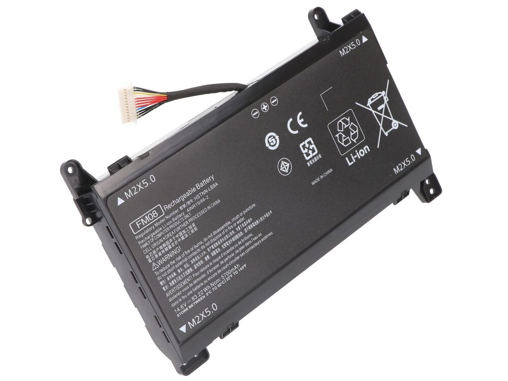 Hp Omen 17-an109nt Batarya ile Uyumlu Pil - Ver.2 (12 Pin)
