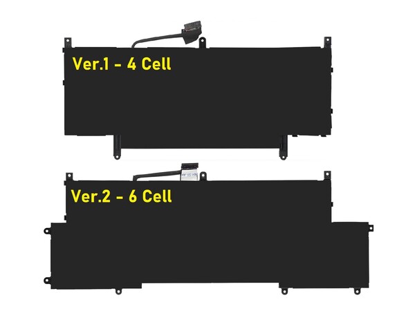 Dell Latitude 9510 ile Uyumlu Notebook Bataryası Pili - Ver.1 - 4 Cell - Thumbnail