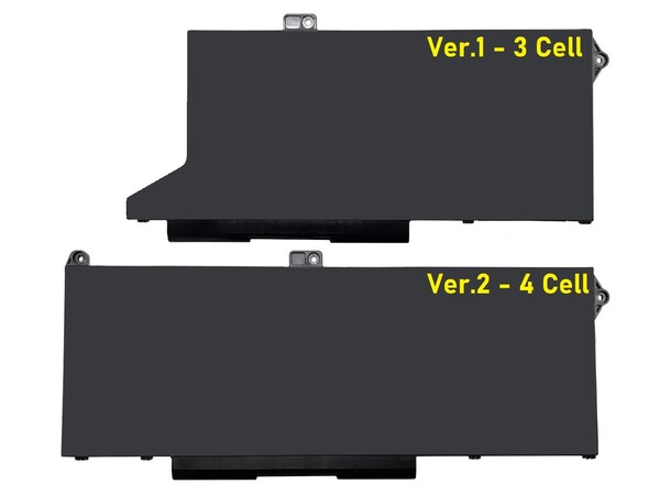 Dell Latitude 15 5520 ile Uyumlu Notebook Bataryası Pili - Ver.1 - 3 Cell - Thumbnail