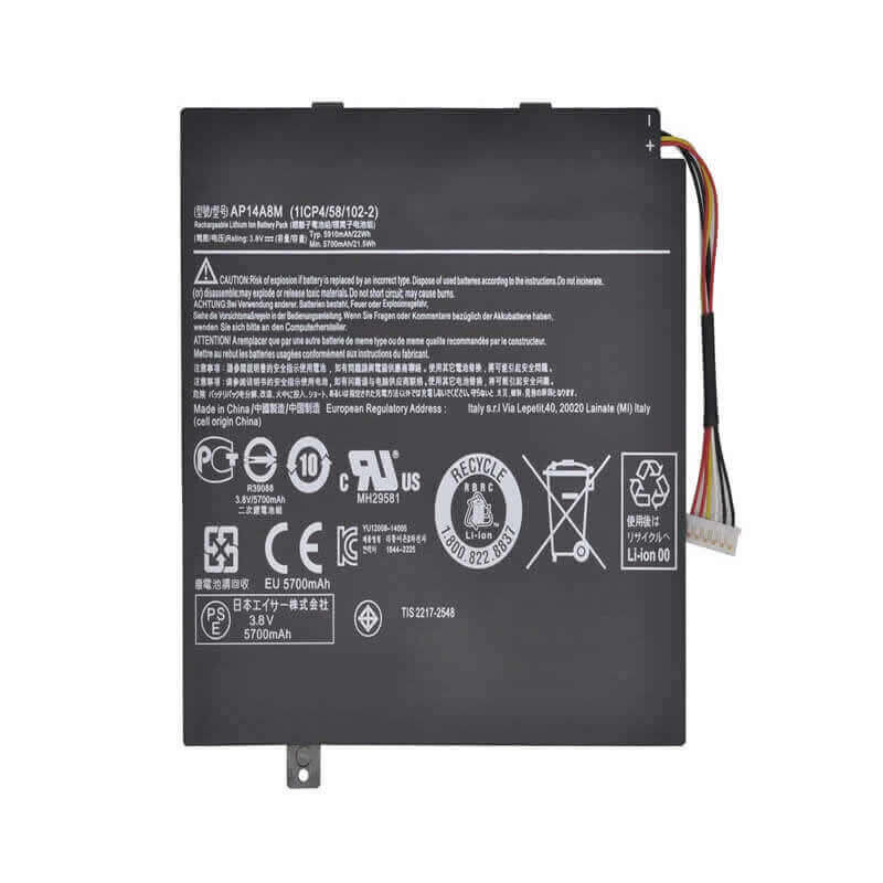 Acer Aspire SW5-012, AP14A8M Notebook Bataryası Pili