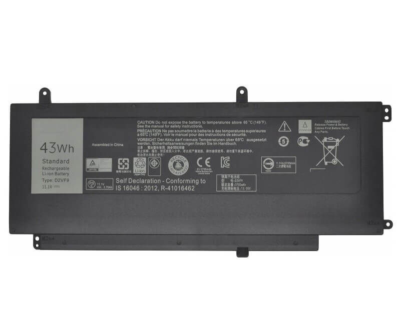 Dell d2vf9pxr51 Notebook Bataryası Pili