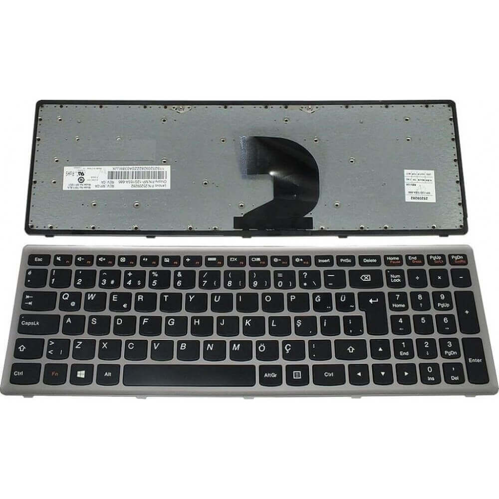 Lenovo Ideapad 25-206237 Notebook Klavye Tuş Takımı-Silver