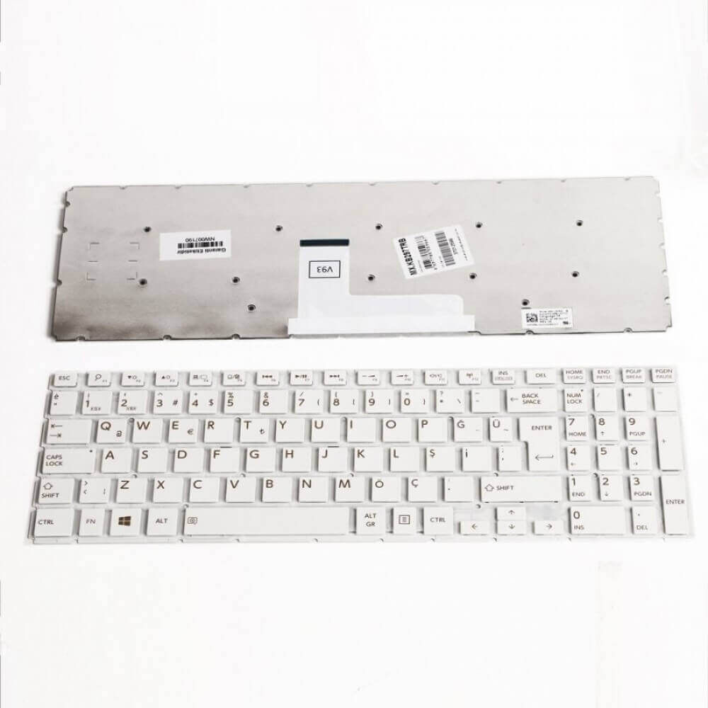 Toshiba Satellite L55t-b, L50t-b Notebook Klavye Tuş Takımı-Beyaz