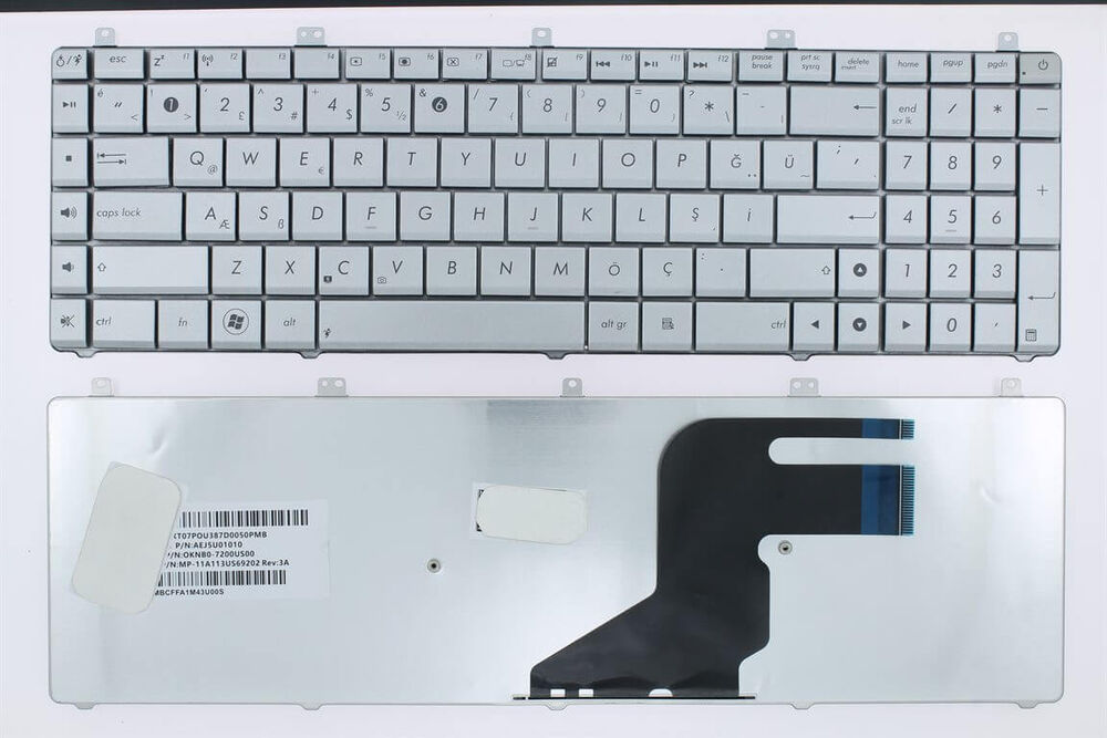 Asus N55S, N55S8, N55SF Notebook Klavye Tuş Takımı