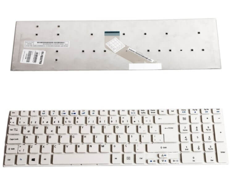 Packardbell Easynote TM85 Notebook Klavye Tuş Takımı-Beyaz