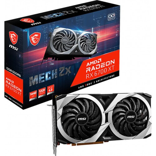 MSI AMD Radeon RX 6700 XT Mech 2X 12 GB GDDR6 192 Bit Ekran Kartı - Thumbnail