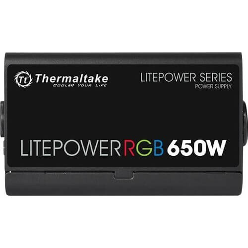 Thermaltake Litepower RGB 650W APFC 12cm Fanlı PSU PS-LTP-0650NHSANE-1 - Thumbnail