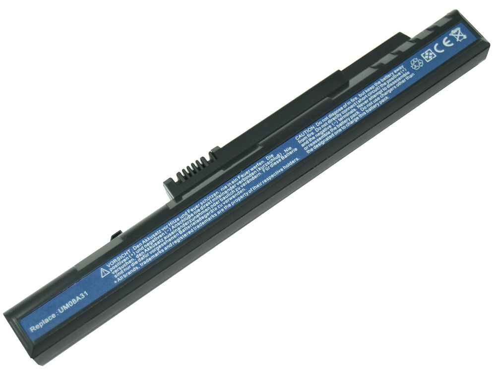 Acer UM08A31 Notebook Bataryası Pili Siyah -3 Cell