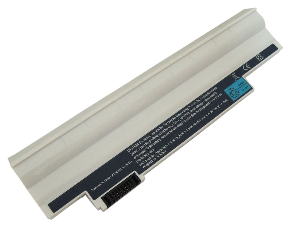 Acer Aspire One D257E Notebook Bataryası Pili Beyaz