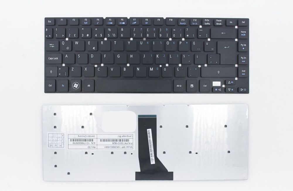 Acer Aspire 3830T Uyumlu Notebook Klavye Tuş Takımı - Siyah - TR