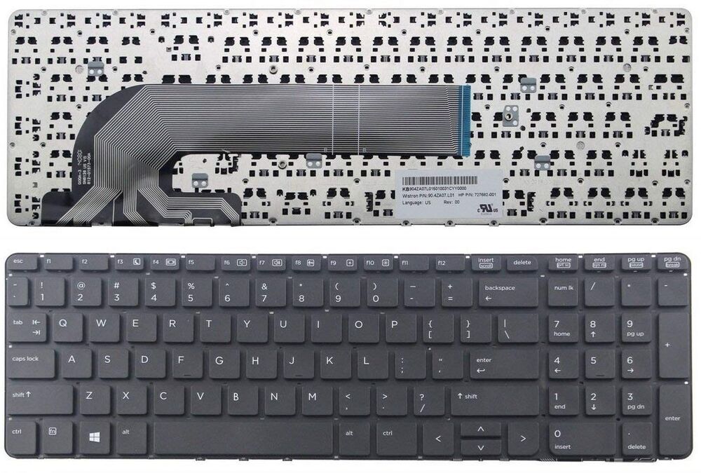 Hp ProBook 455 G1 Uyumlu Notebook Klavyesi - Siyah - TR - Çerçeveli