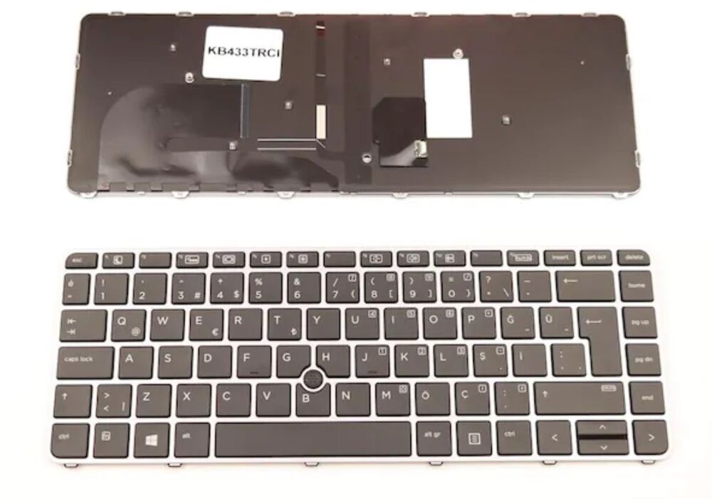 Hp EliteBook 819877-BB1 ISR Uyumlu Notebook Klavyesi - Siyah - TR - Backlit