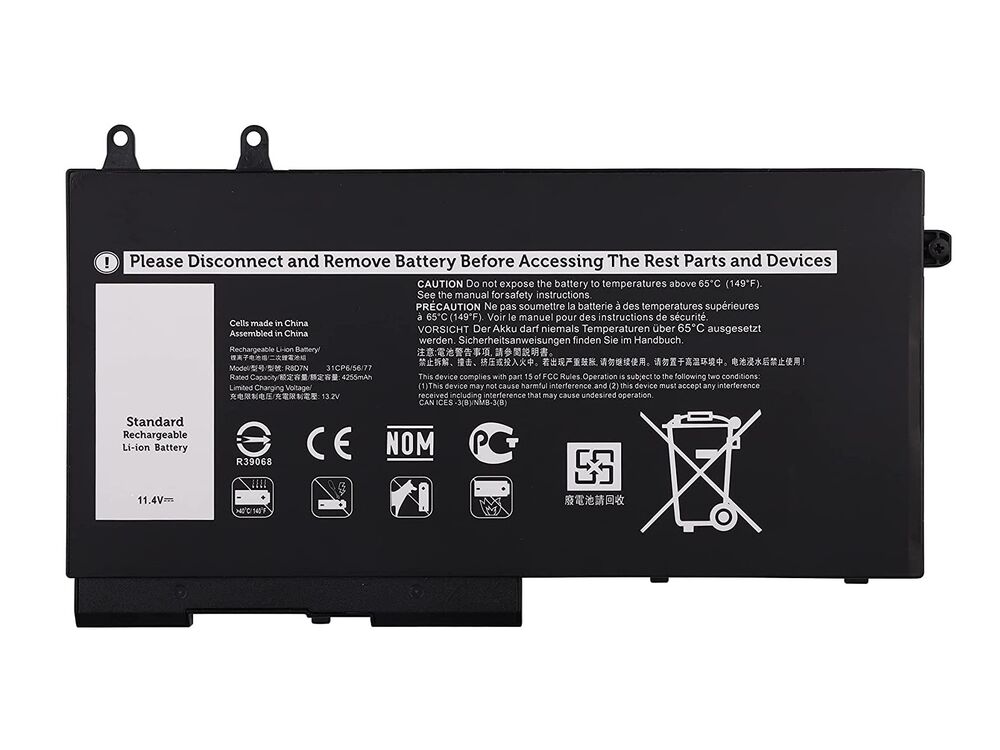 Dell Latitude 5400 RDL-219 Notebook Bataryası Pili - 3 Cell