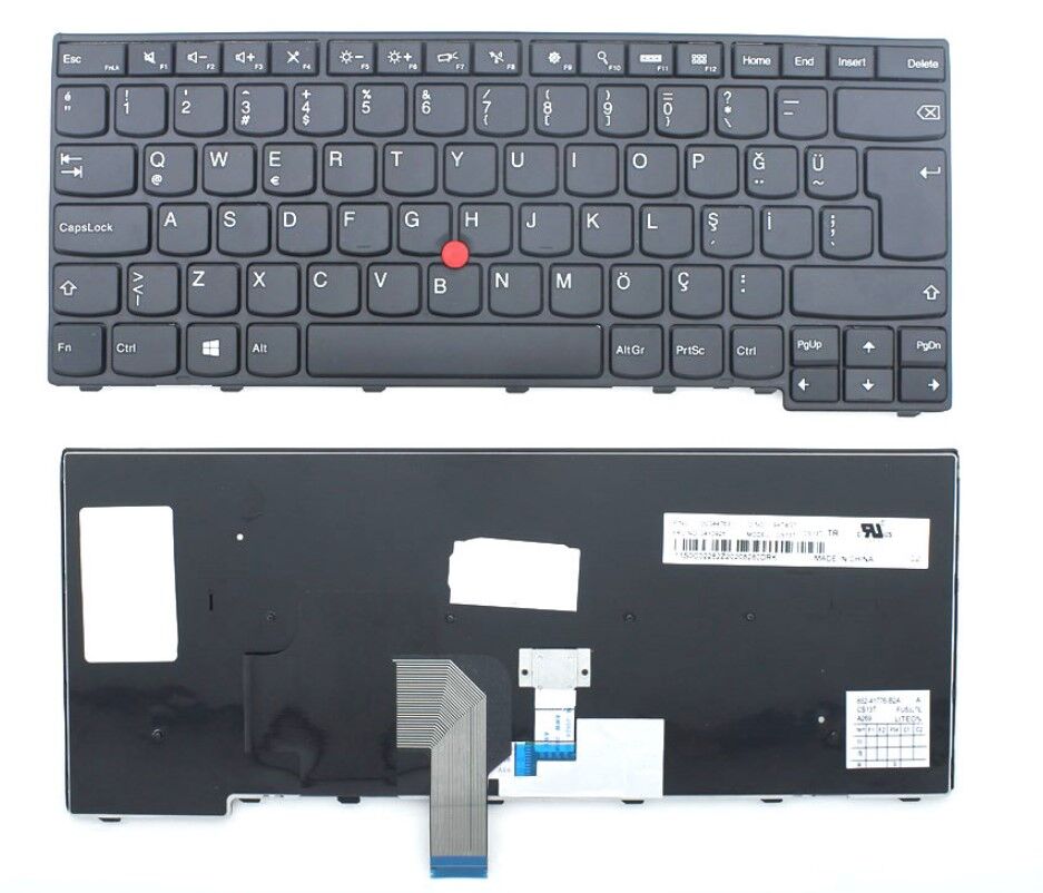 Lenovo ThinkPad T450 Uyumlu Notebook Klavyesi - Siyah - TR