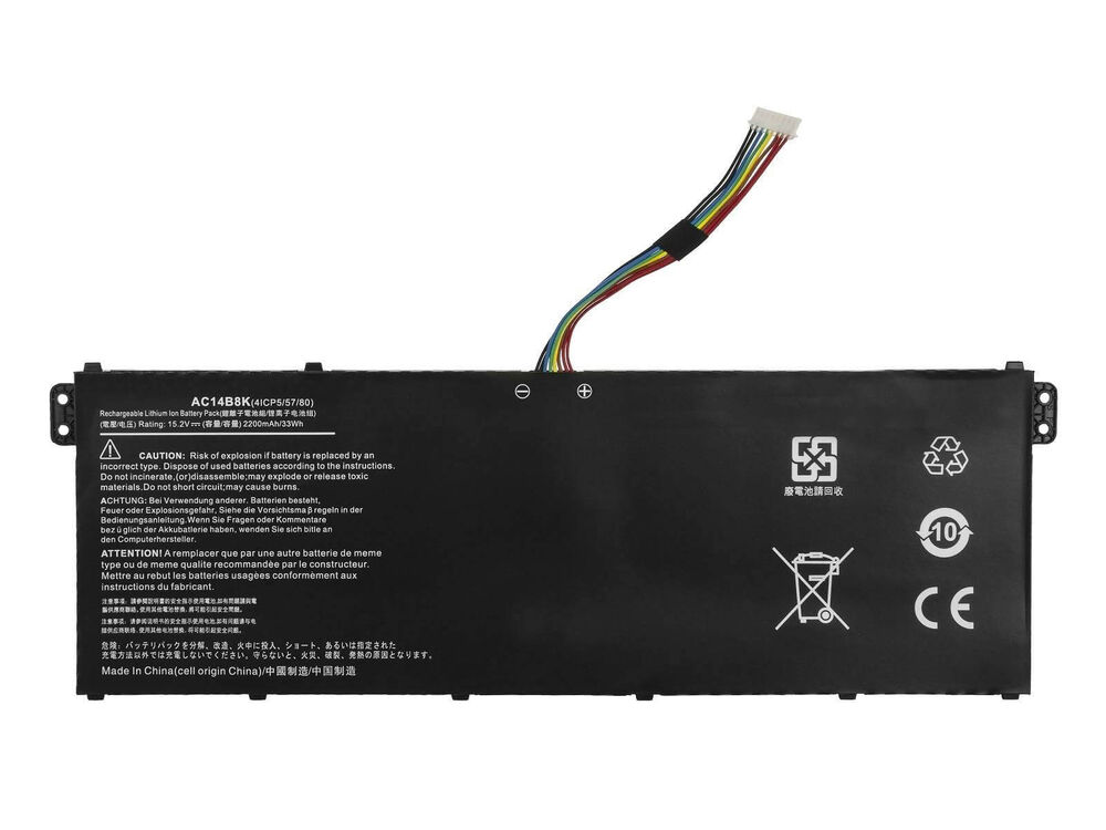 Acer Aspire ES1511, ES1533P8VL Batarya ile uyumlusı, Pil 4 Cell Versiyon2