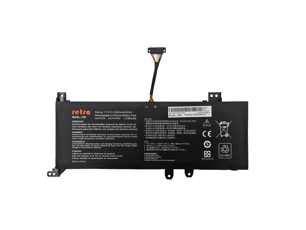 Asus R521UA Batarya ile Uyumlu Pil - (Ver.2)