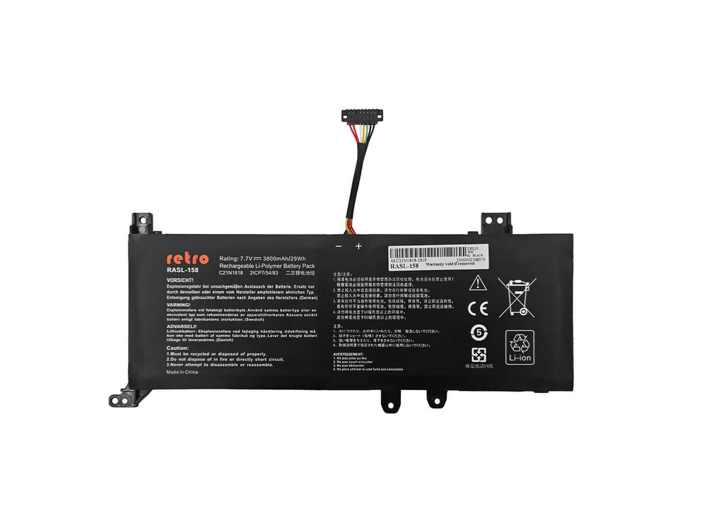 Asus D509, R515, F412, X409, X412, X415 Batarya ile Uyumlu Pil - (Ver.2)