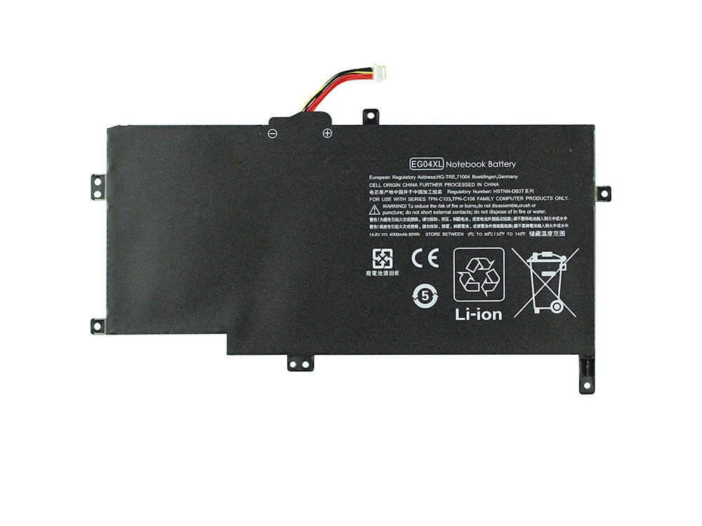 HP ENVY 6-1200,6-1100,6-1000 Sleekbook Laptop Batarya ile Uyumlu Pil