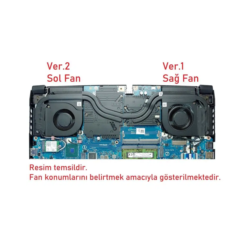 Acer Aspire AN515-56 ile Uyumlu Fan V2 (Sol Fan)