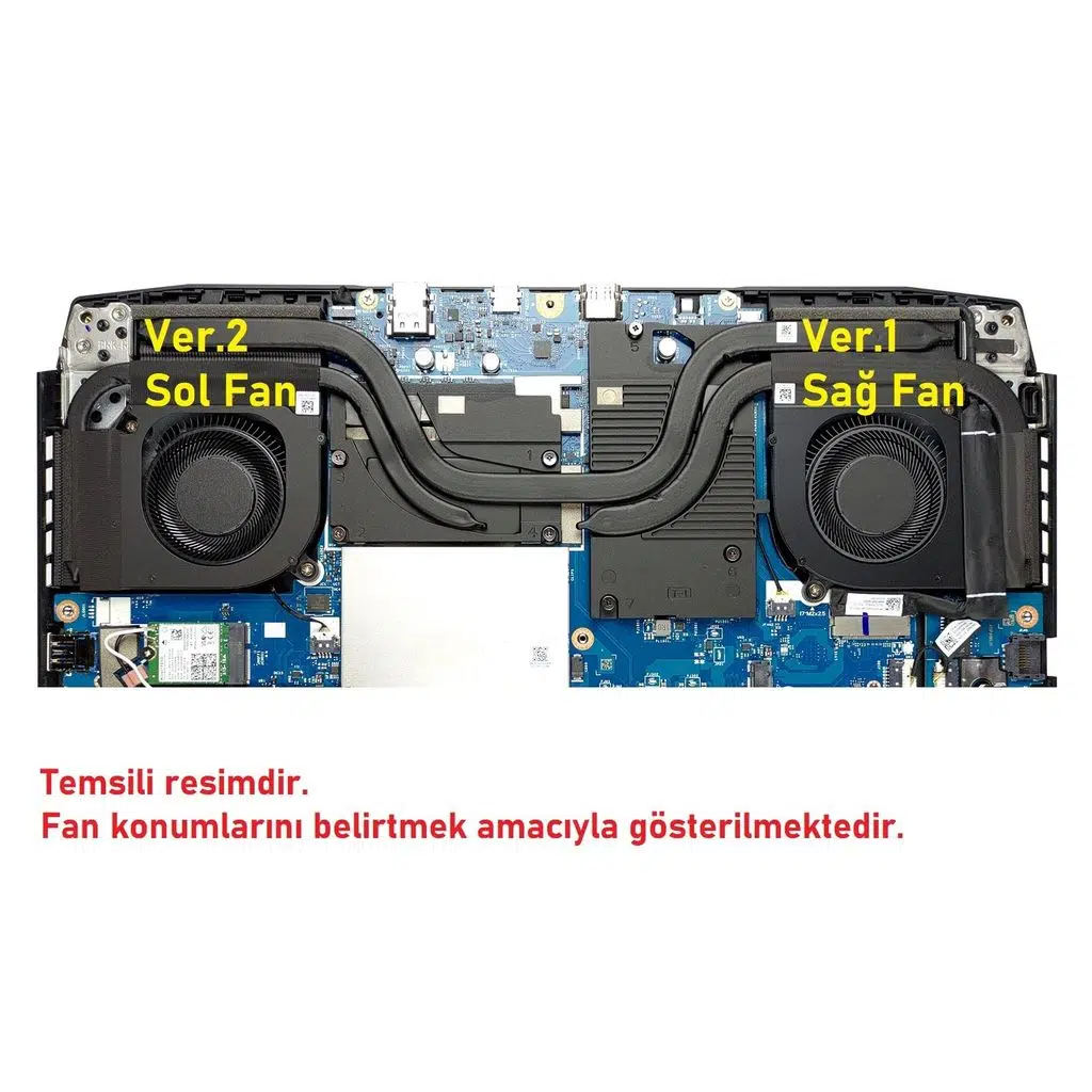 Acer Aspire AN515-58 ile Uyumlu Notebook Fan - Ver.1 - Sağ