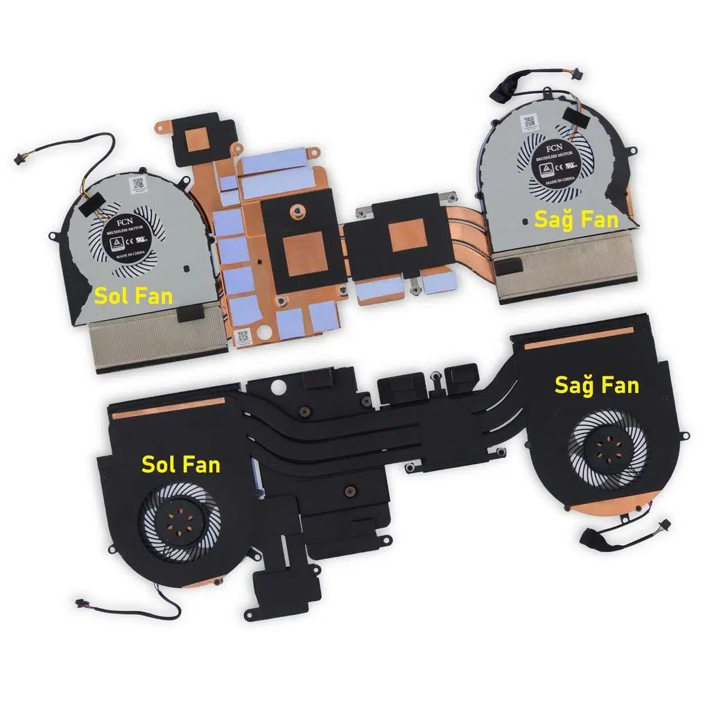 Asus FX503VD-DM077 ile Uyumlu Fan Sağ V2