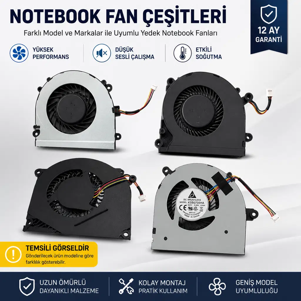 Asus ROG Strix G15 G513RE ile Uyumlu Fan Sol V2 (12V)