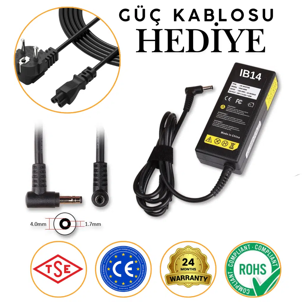 Lenovo 14ada05 Laptop Adaptör Şarj Aleti