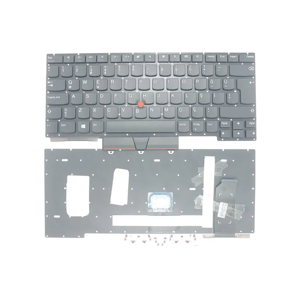 Lenovo ThinkPad E15 Gen 1 20RD ile Uyumlu Notebook Klavyesi - Siyah - TR