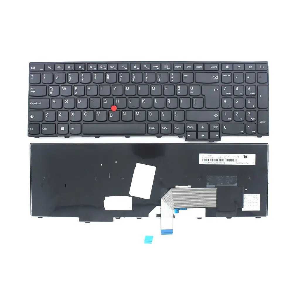 Lenovo ThinkPad W550 ile Uyumlu Notebook Klavyesi - Siyah - TR - Backlit