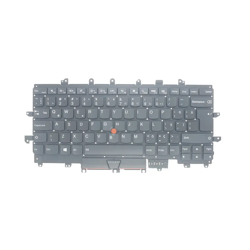 Lenovo ThinkPad X1 Carbon Gen 4 Type 20FC ile Uyumlu Notebook Klavyesi Siyah - TR - Backlit