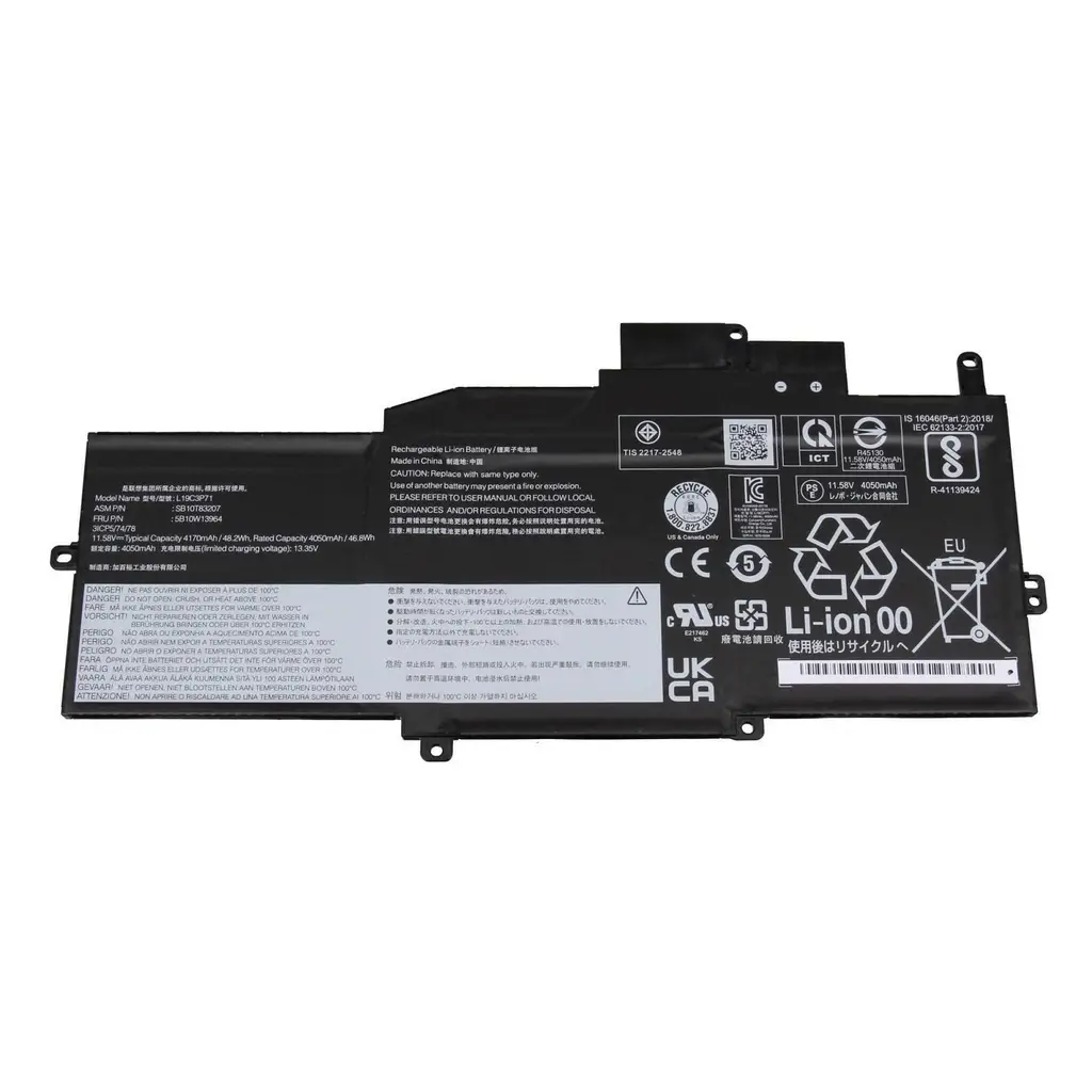 Lenovo ThinkPad X1 Nano Gen 1 L19C3P71 ile Uyumlu Notebook Batarya Pili