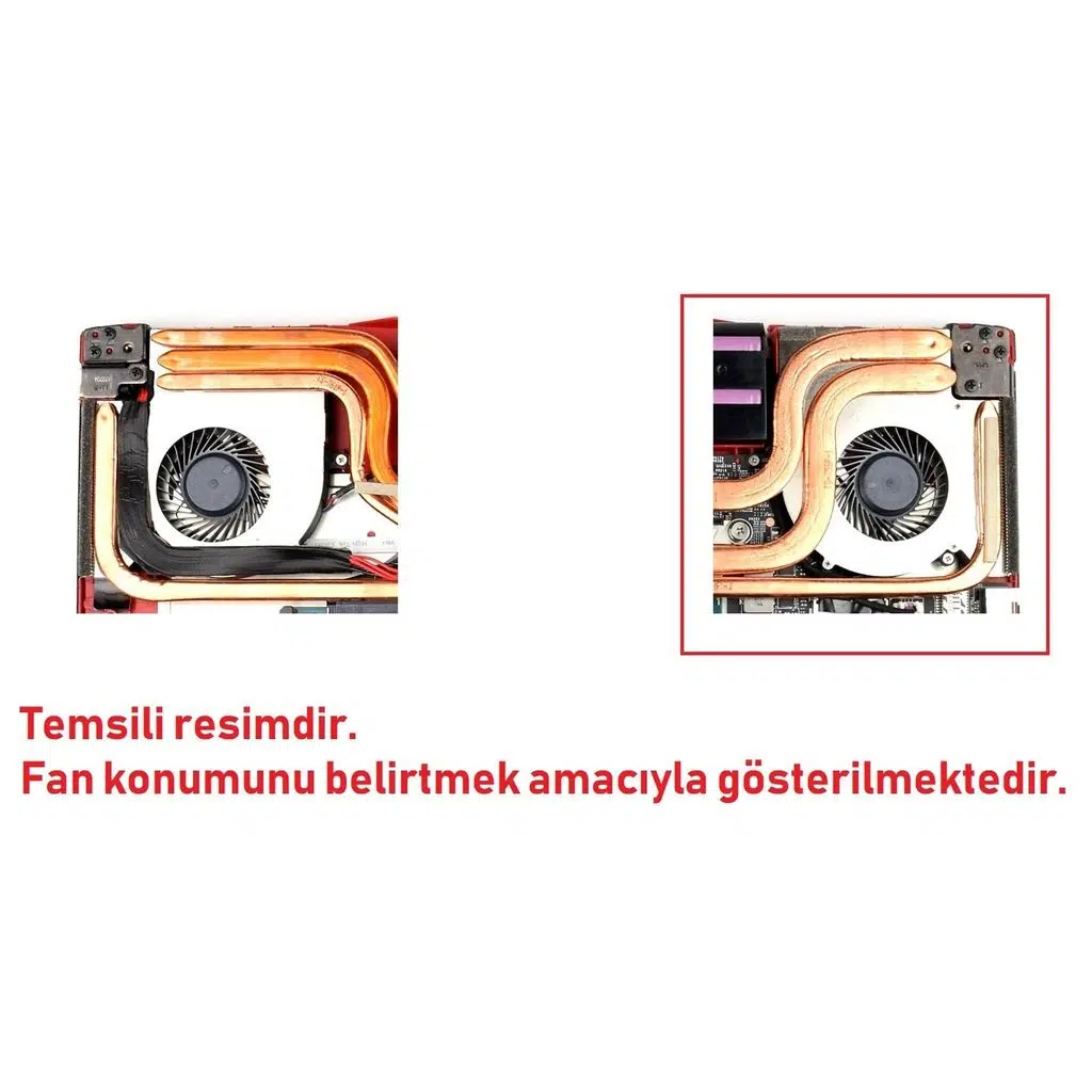 MSI GE73 8RF Raider RGB ile Uyumlu Fan SAĞ