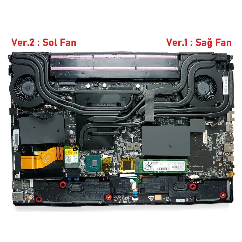 MSI GL65 9SD ile Uyumlu Fan V2 (Sol Fan)