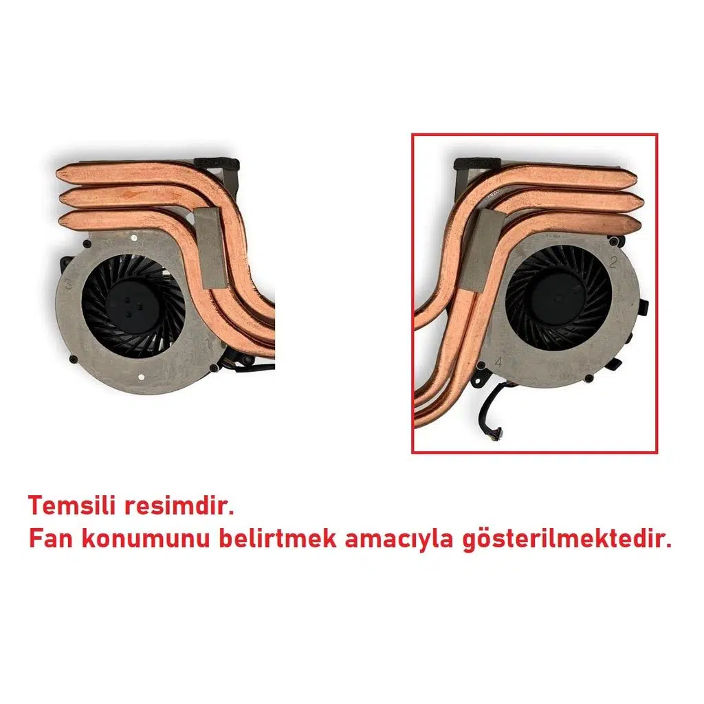 MSI GP62 6QF Leopard Pro ile Uyumlu Fan SAĞ V1 (3 Pin)