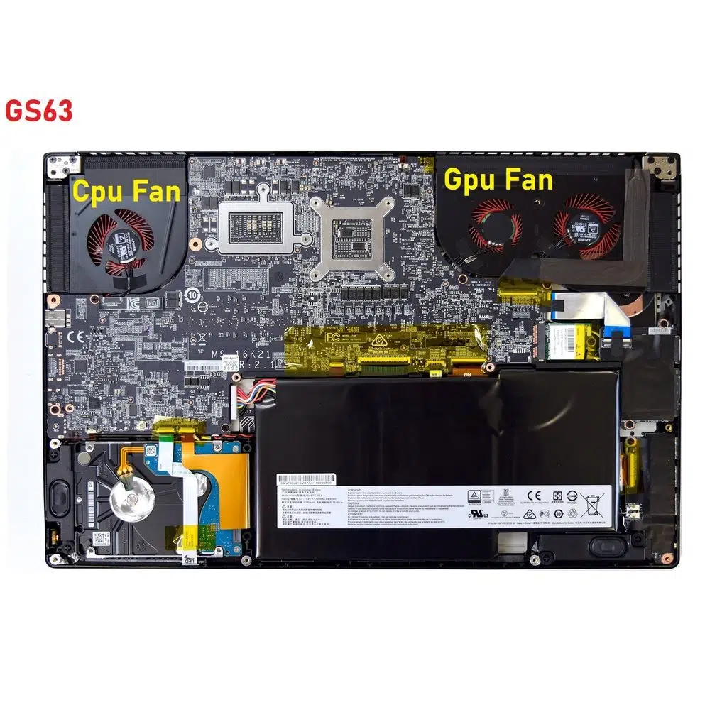 MSI GS63VR 6RF Stealth Pro ile Uyumlu Fan V1 (CPU)