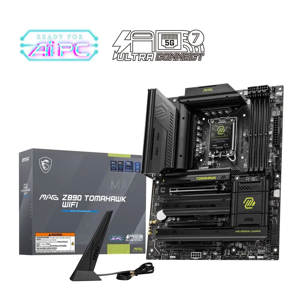 MSI MAG Z890 TOMAHAWK WIFI 1851P DDR5 9200 USB4 4xM2 2xTB4 HDMI DP 5G Wifi7