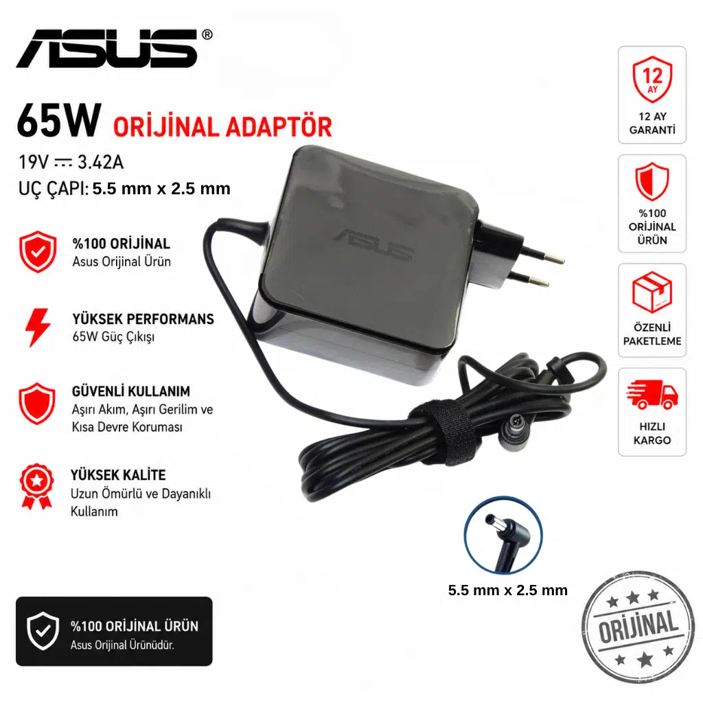Orijinal Fujitsu Lifebook S760 Notebook Adaptörü